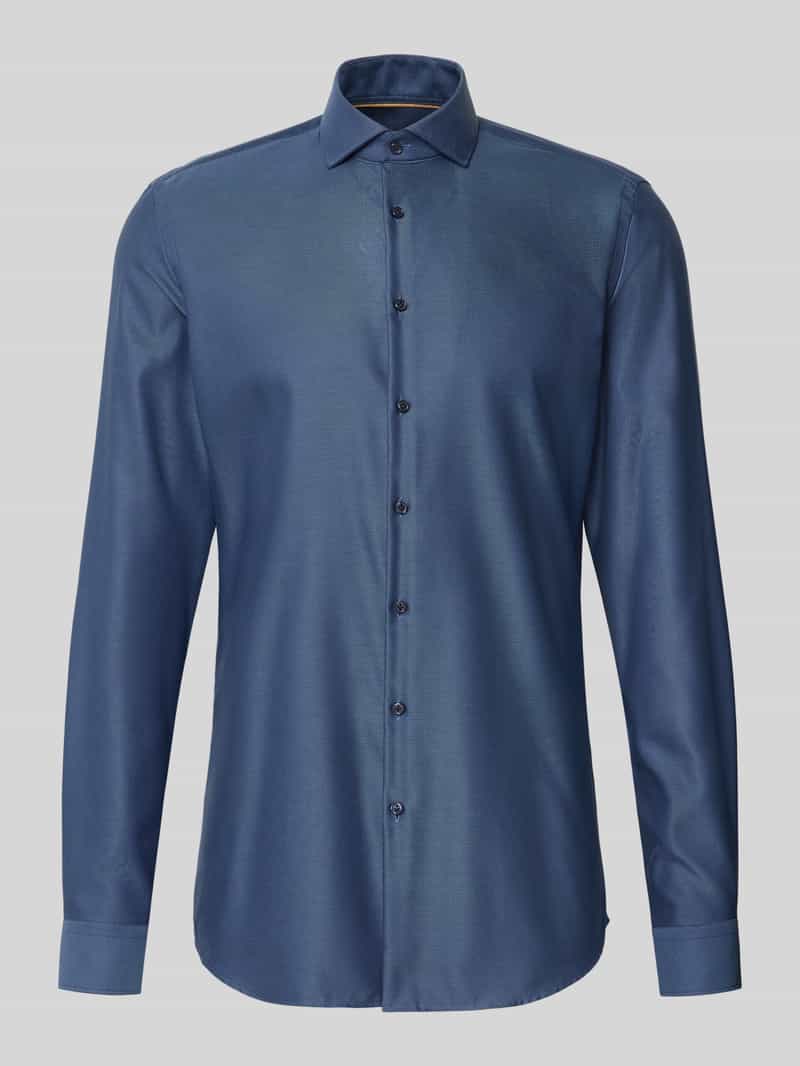 Slim fit zakelijk overhemd van premium kwaliteit met extra lange mouwen