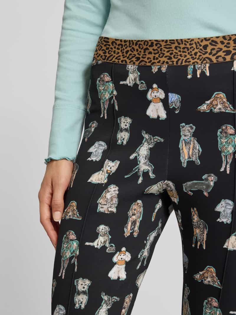 Marc Cain Stoffen broek met elastische band