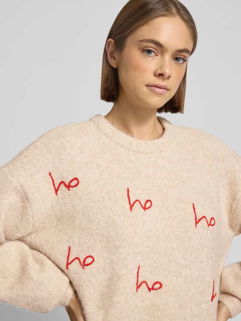 Noisy May Gebreide pullover met raglanmouwen en ronde hals