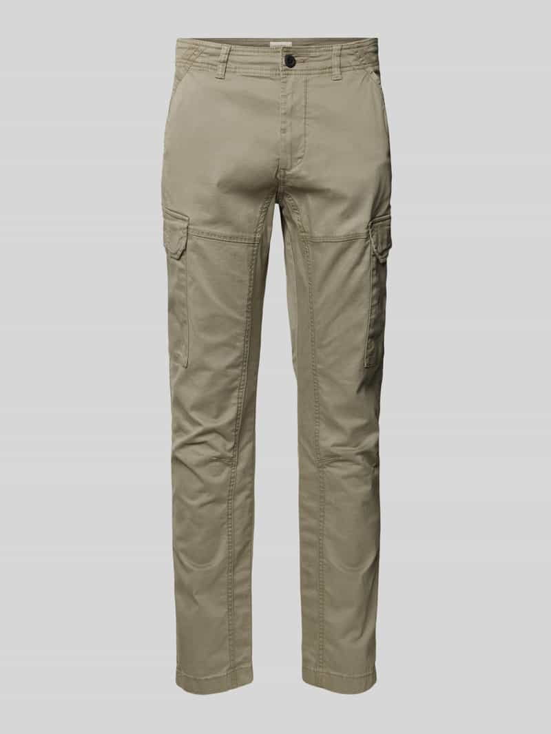 Camel active Slim fit cargobroek met steekzakken