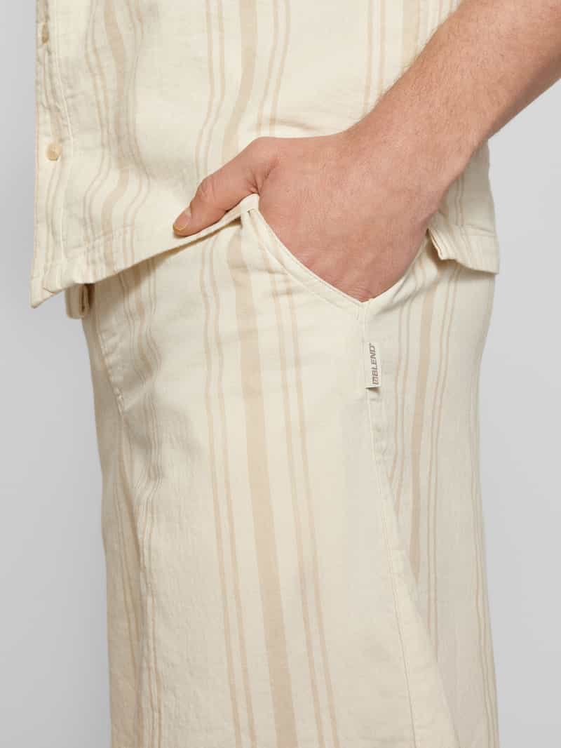Blend Korte regular fit broek met tunnelkoord model 'MILES'