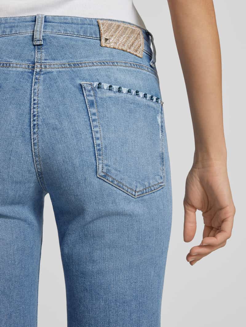 CAMBIO Flared jeans met siersteentjes model 'PARIS'