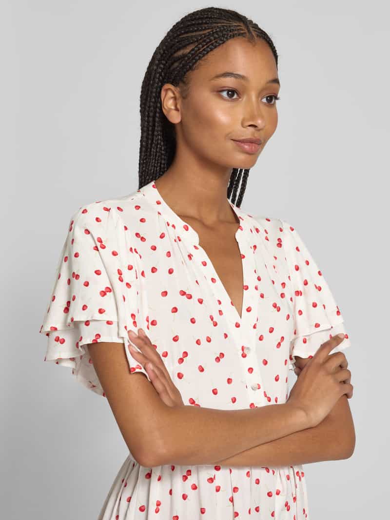 Only Getailleerde mini-jurk met strikceintuur model 'NOVA'