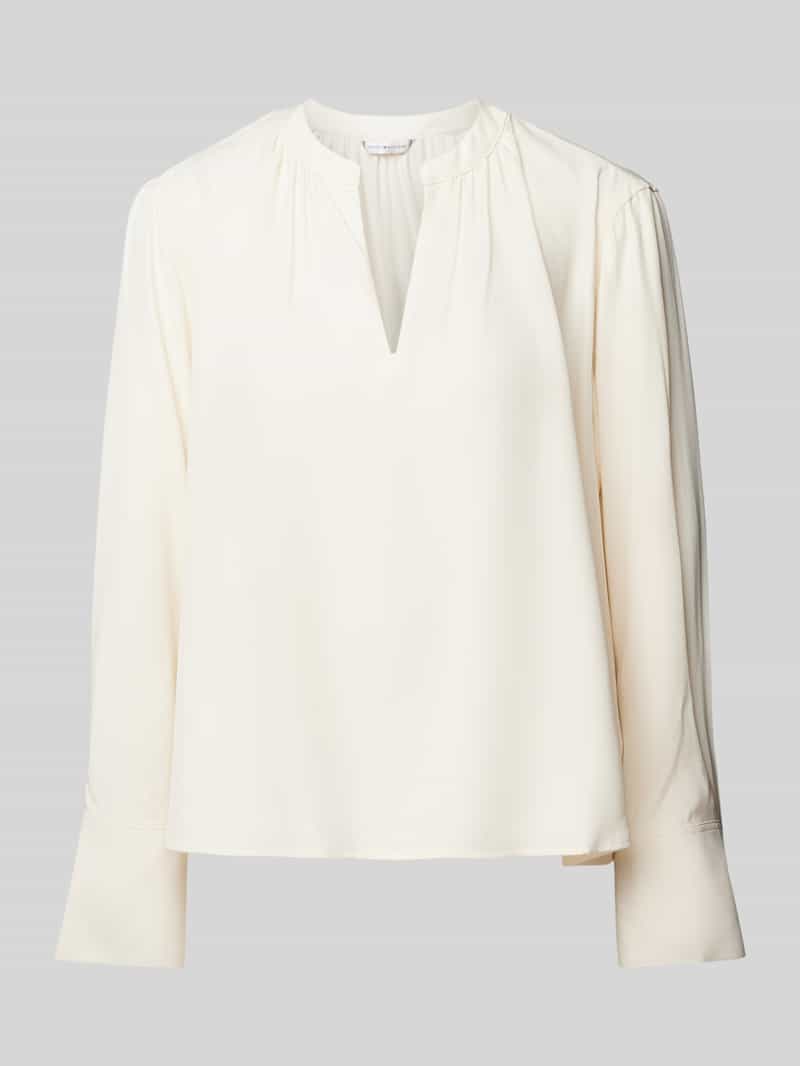 Tommy Hilfiger Regular fit blouseshirt van viscose met opstaande kraag