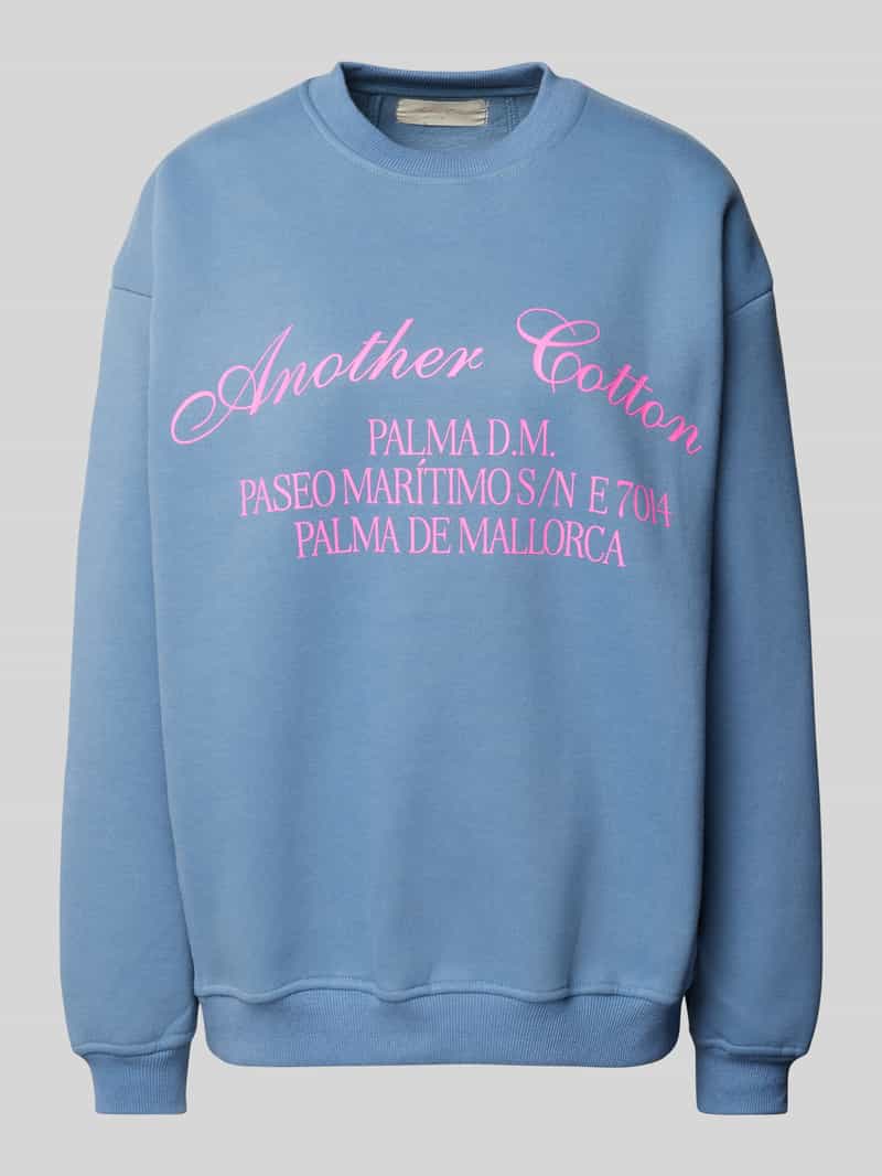 ANOTHER COTTON LAB Oversized sweatshirt met labelprint model 'Palma'