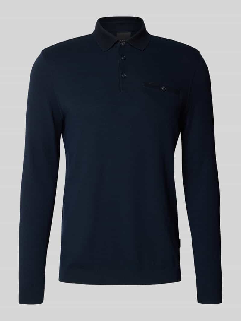 Bugatti Slim fit poloshirt met labeldetail