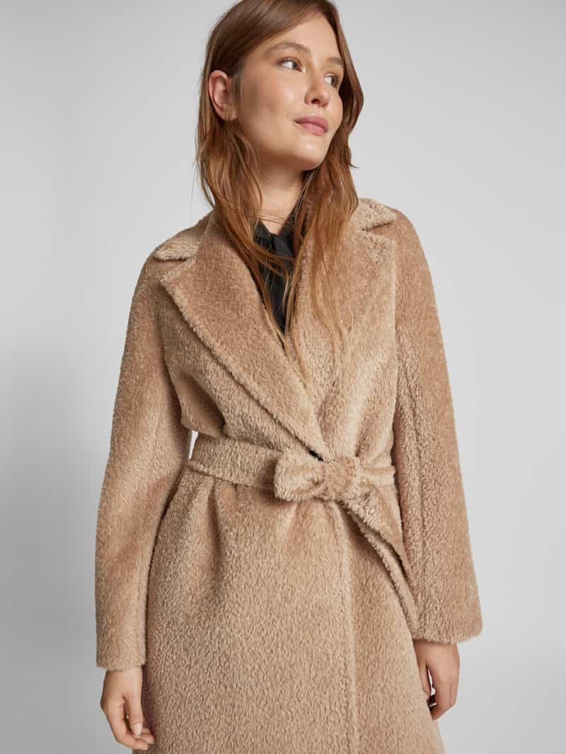Max Mara Studio Lange jas met riem model 'NILO'