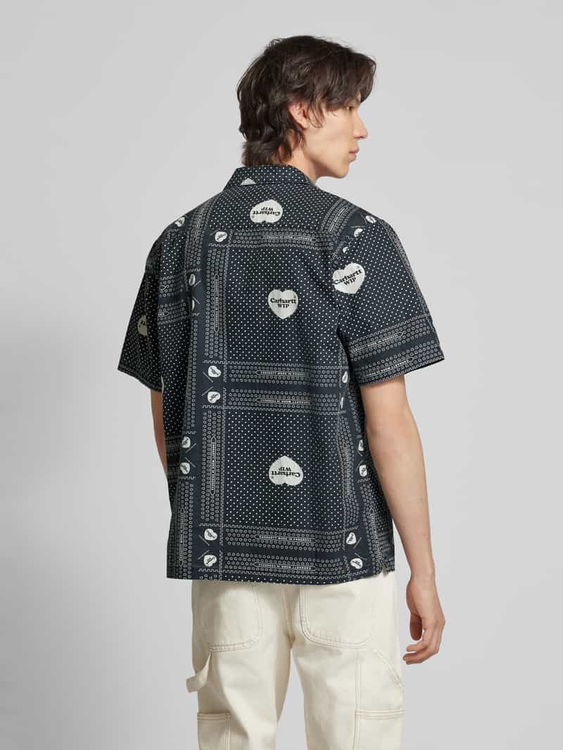 Vrijetijdsoverhemd met all-over print, model 'HEART BANDANA' Carhartt Work In Progress