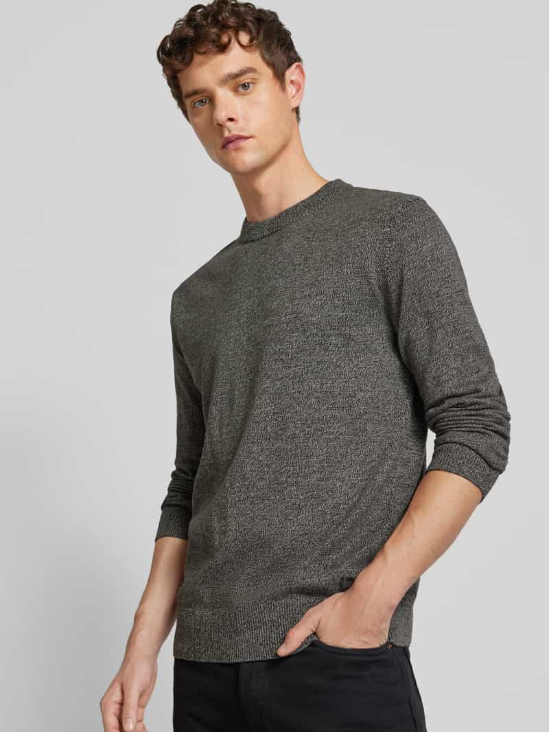 Tom Tailor Denim Regular fit gebreide pullover met ronde hals
