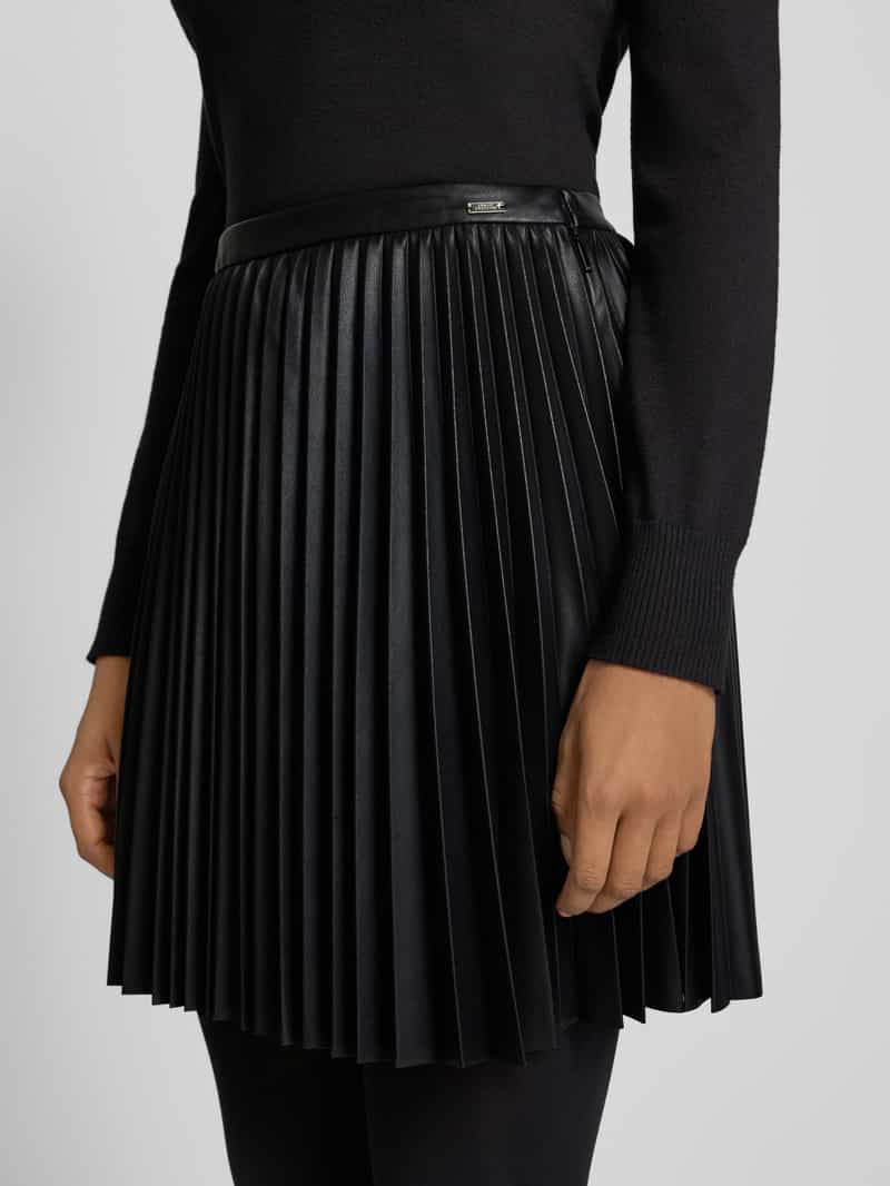 Armani Exchange Minirok met stolpplooien