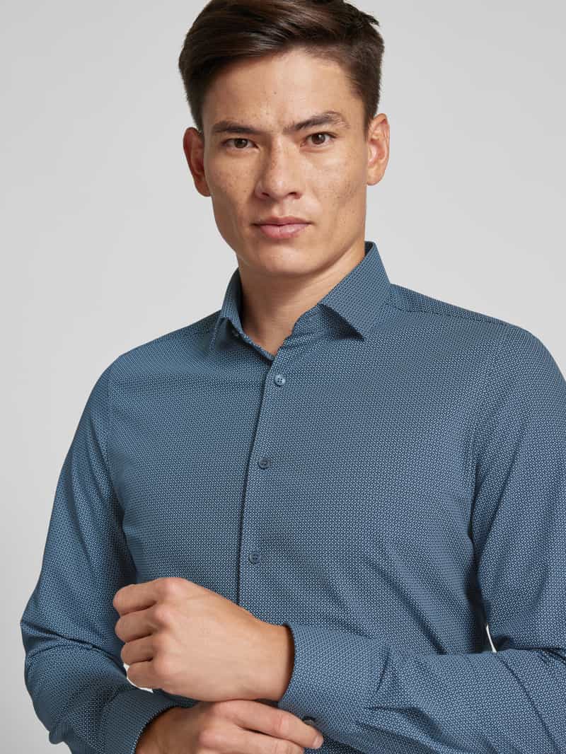 OLYMP Level Five Slim fit zakelijk overhemd met kentkraag