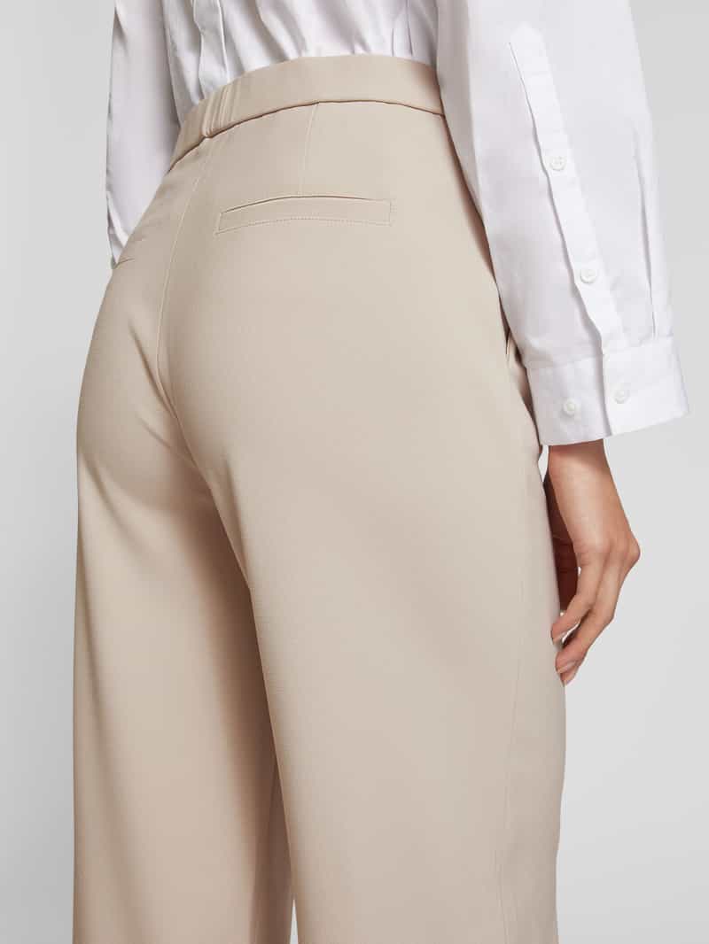 RAFFAELLO ROSSI Wide leg stoffen broek met structuurmotief model 'PALINA'