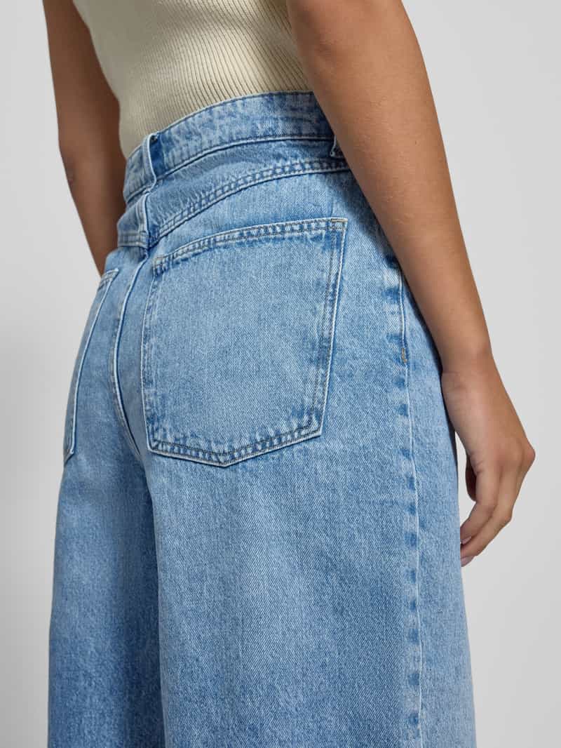 Pieces Relaxed fit korte jeans van puur katoen model 'TASHA'