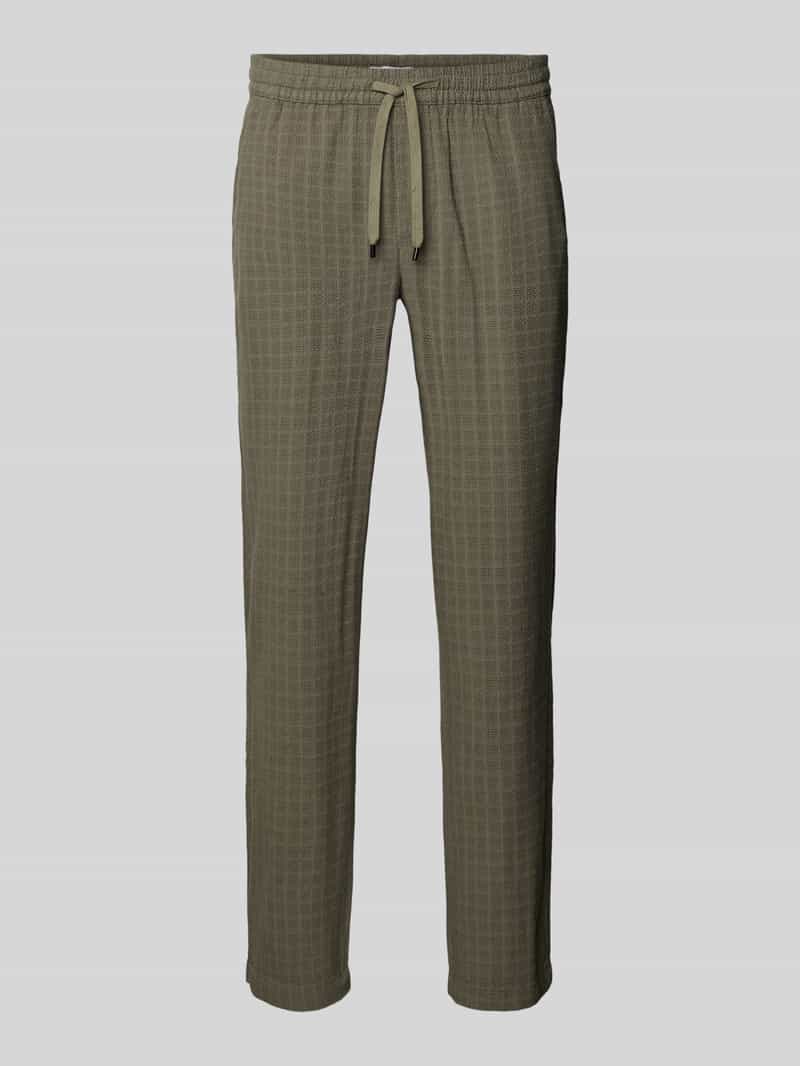 Only & Sons Broek van viscosemix met elastische band model 'SINUS'