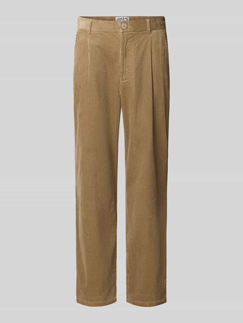 relaxed fit corduroy broek van 100% katoen model 'MORTEN'