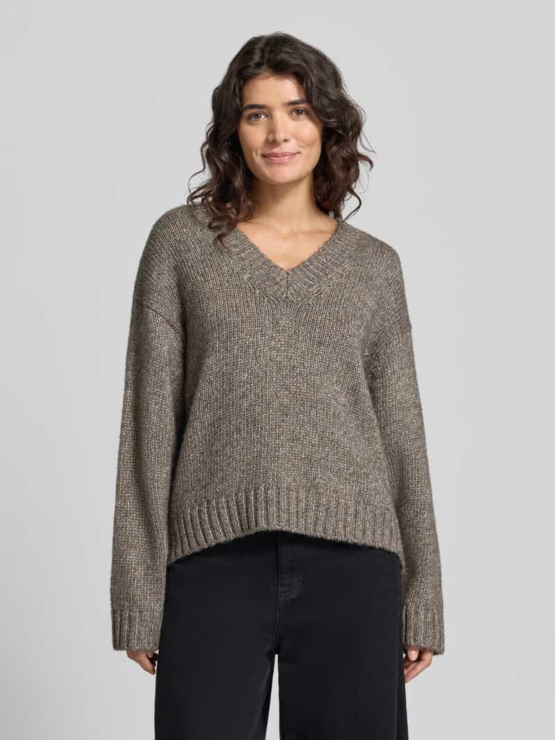 Mos Mosh oversized gebreide pullover met wol model 'Welma' grijs, foto 3