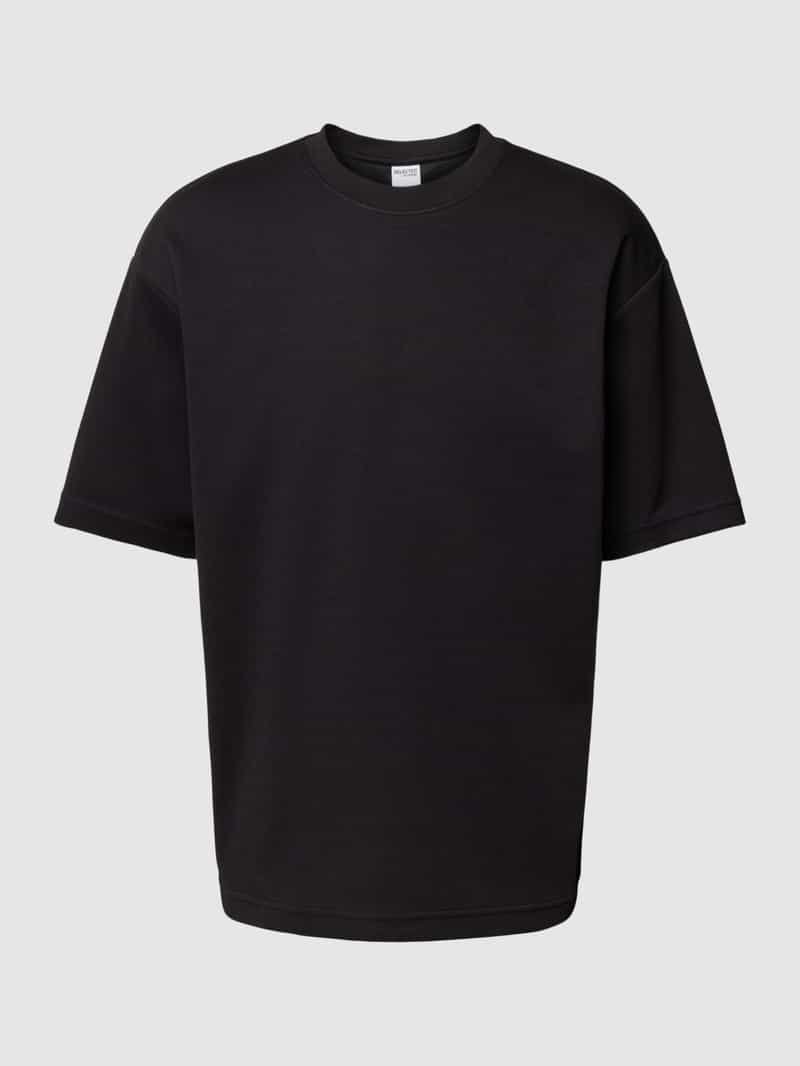 Selected Homme Oversized T-shirt met extra brede schouders model 'OSCAR'