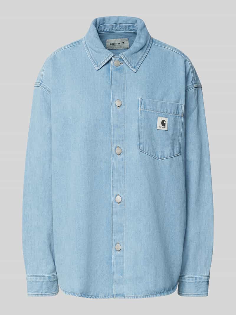 Carhartt Work In Progress Regular fit jeansblouse met borstzak model 'Alta'