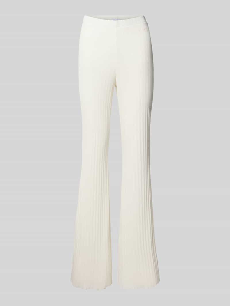 OH APRIL Flared cut broek met elastische band model 'Lyle'