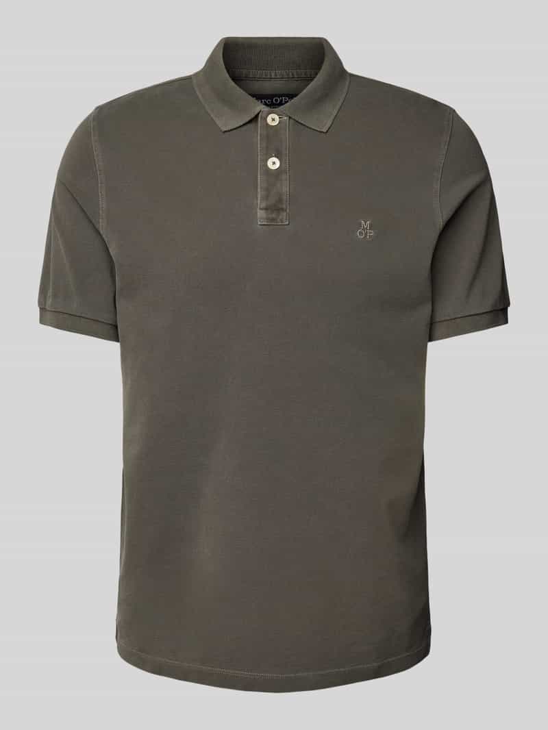 Marc O'Polo Regular fit poloshirt van puur katoen met logostitching