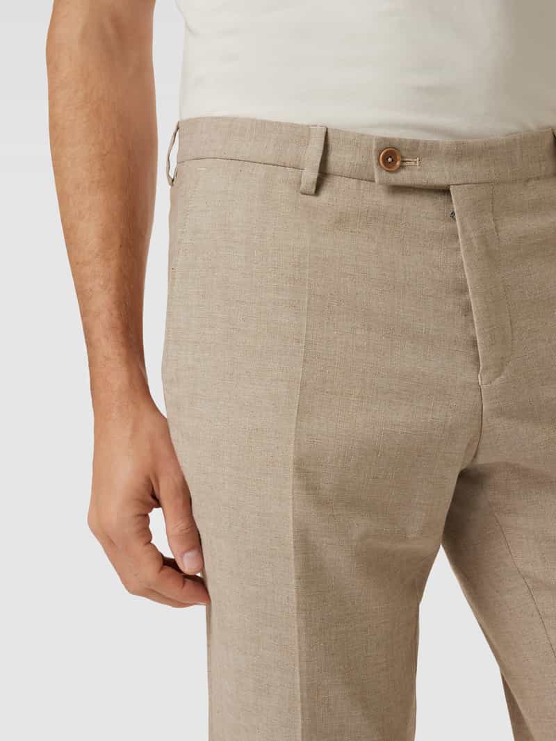 CG Club of Gents Slim fit pantalon in gemêleerde look model 'Paco'