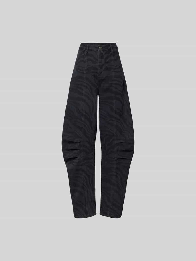 Loose fit jeans van katoen