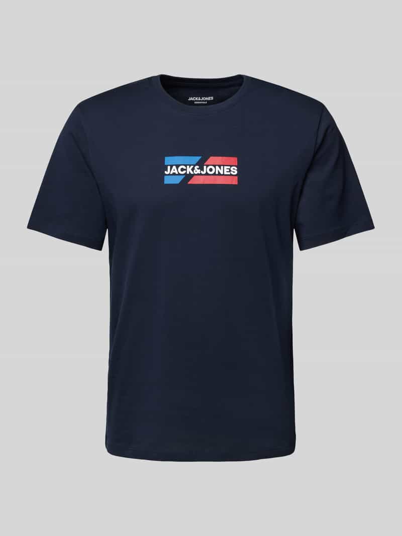 jack & jones T-shirt met labelprint model 'CORP'