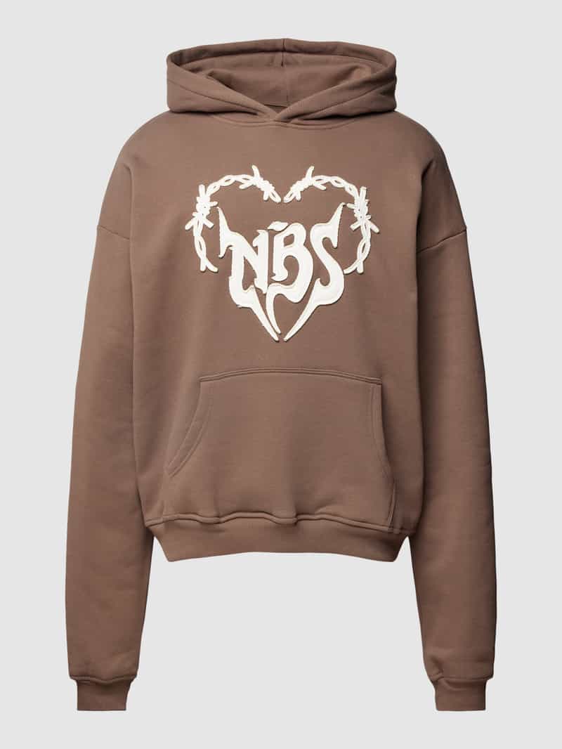 Hoodie met motiefprint No Bystanders