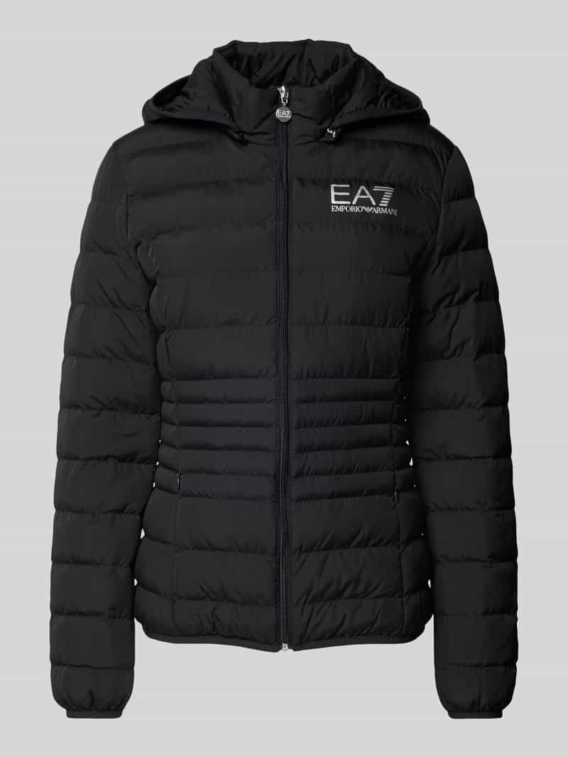 EA7 Emporio Armani Gewatteerd jack met labelprint, model 'GIUBBOTTO'