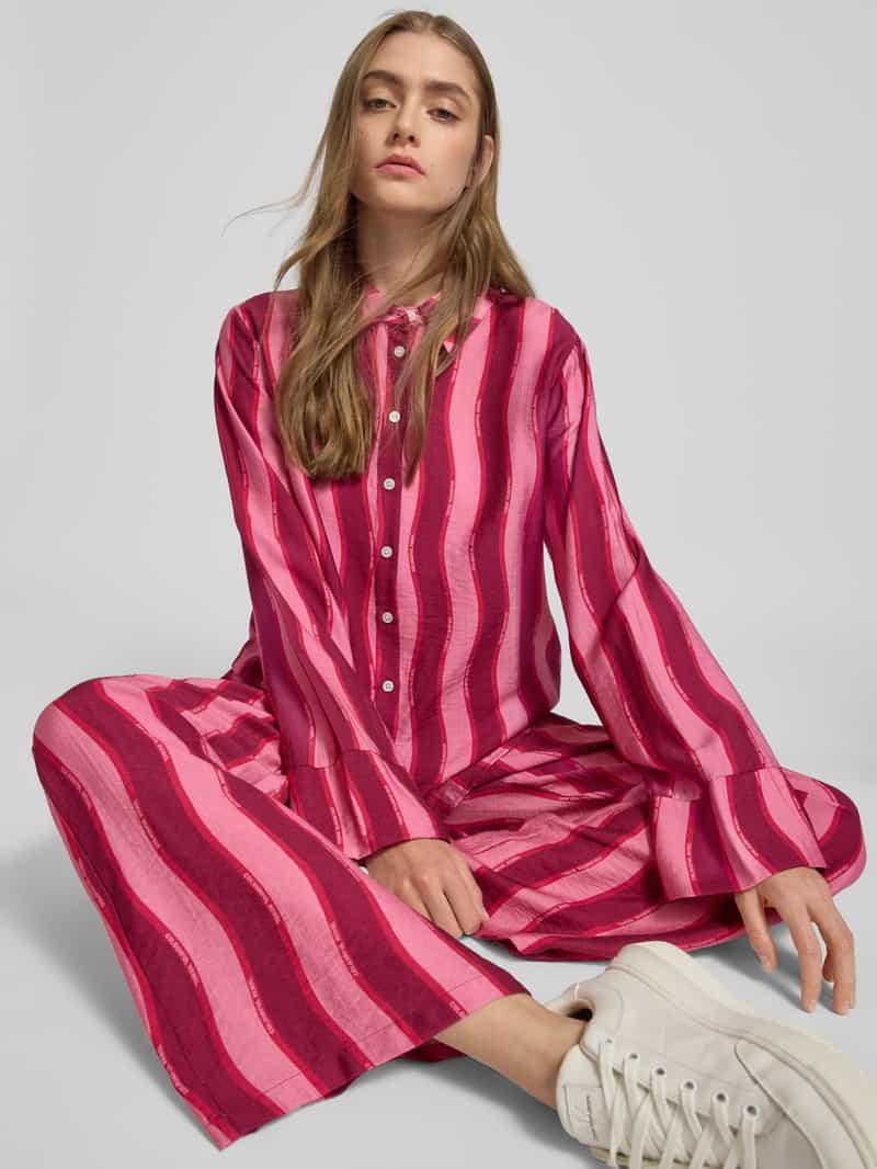 Colourful Rebel Regular fit overhemdblouse met kimonomouwen model 'Tia'