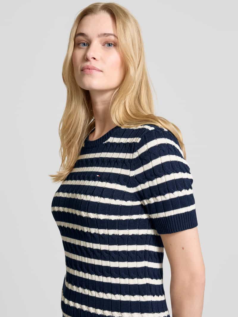 Tommy Hilfiger Regular fit gebreide pullover van zuiver katoen