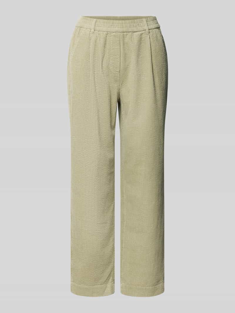 Opus Corduroy broek met elastische band model 'Myha soft'