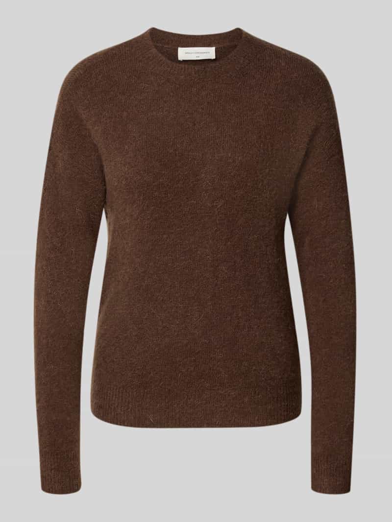 MSCH Copenhagen Mschfestina Hope Pullover Truien & vesten Dames - Sweater - Hoodie - Vest- Bruin - Maat XS/S