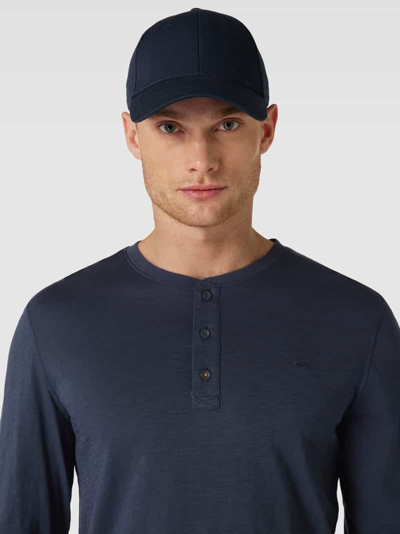 camel active Shirt met lange mouwen en korte knoopsluiting