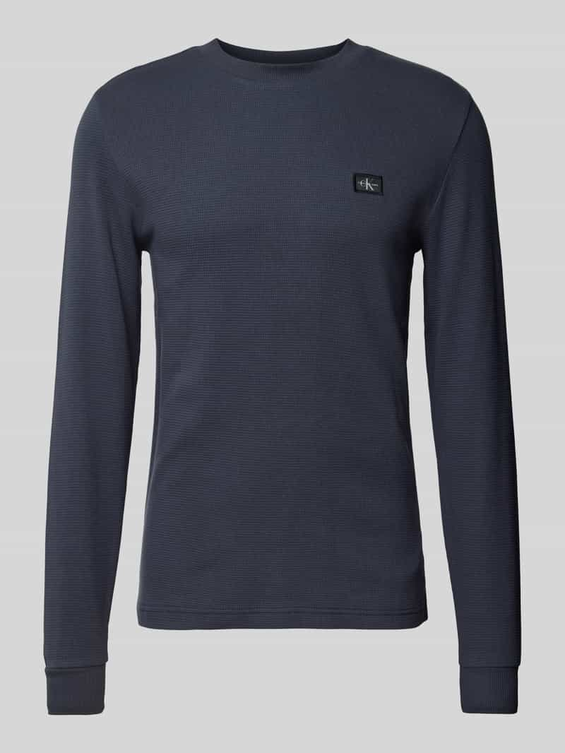 Calvin Klein Jeans Gebreide pullover met labelpatch