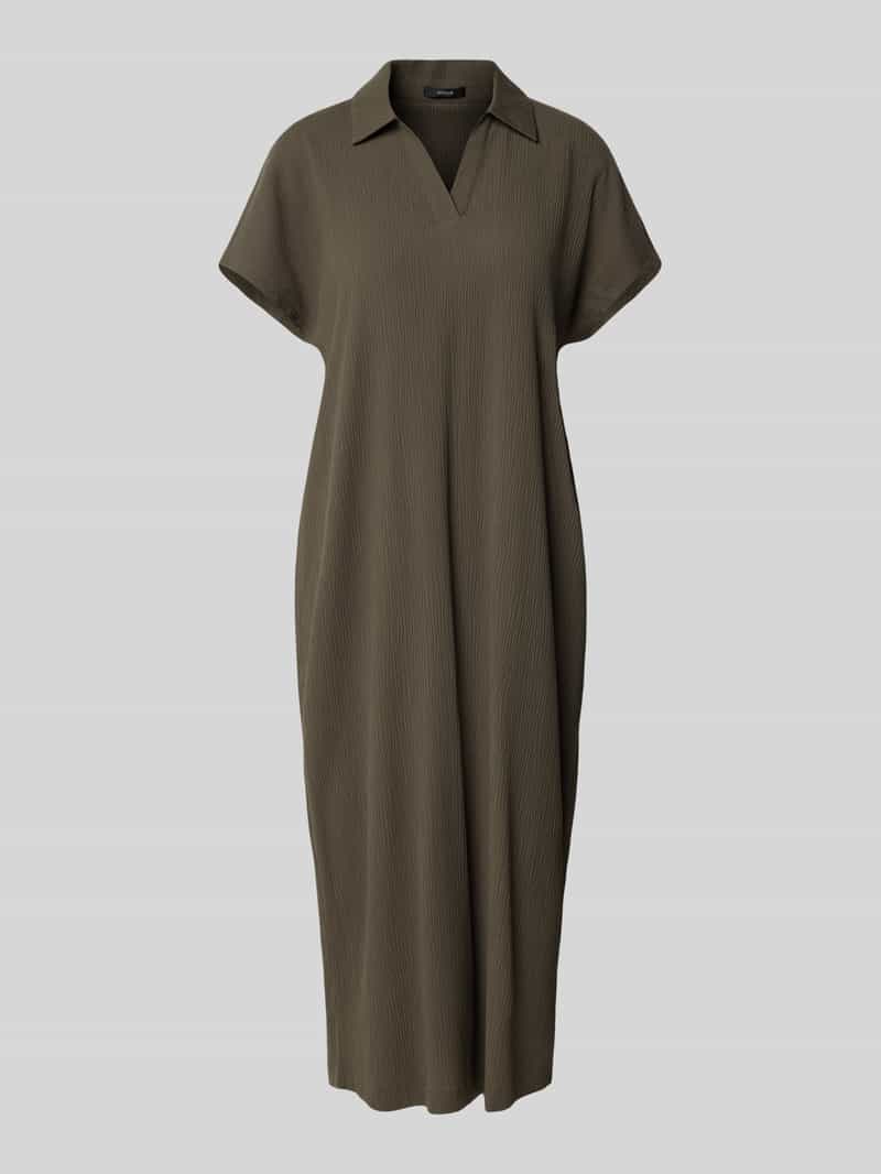 Opus Midi-jurk met platte kraag model 'Wannie'