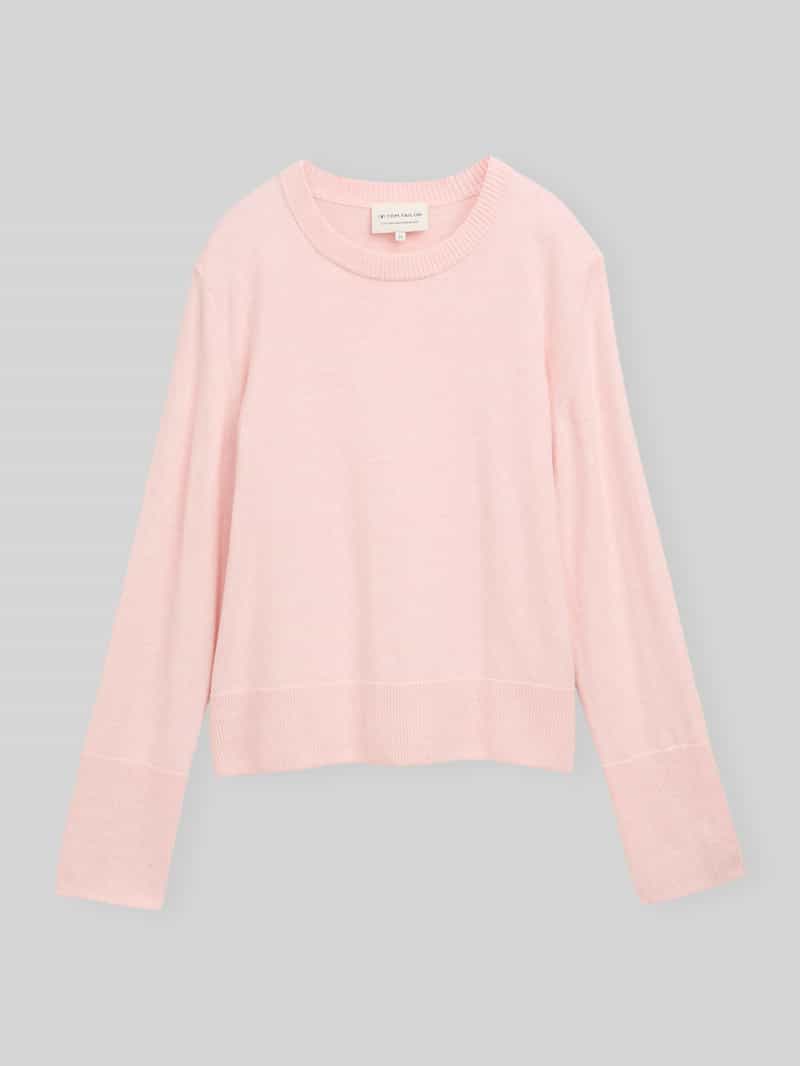 Tom Tailor Pullover van kasjmier met ribboorden