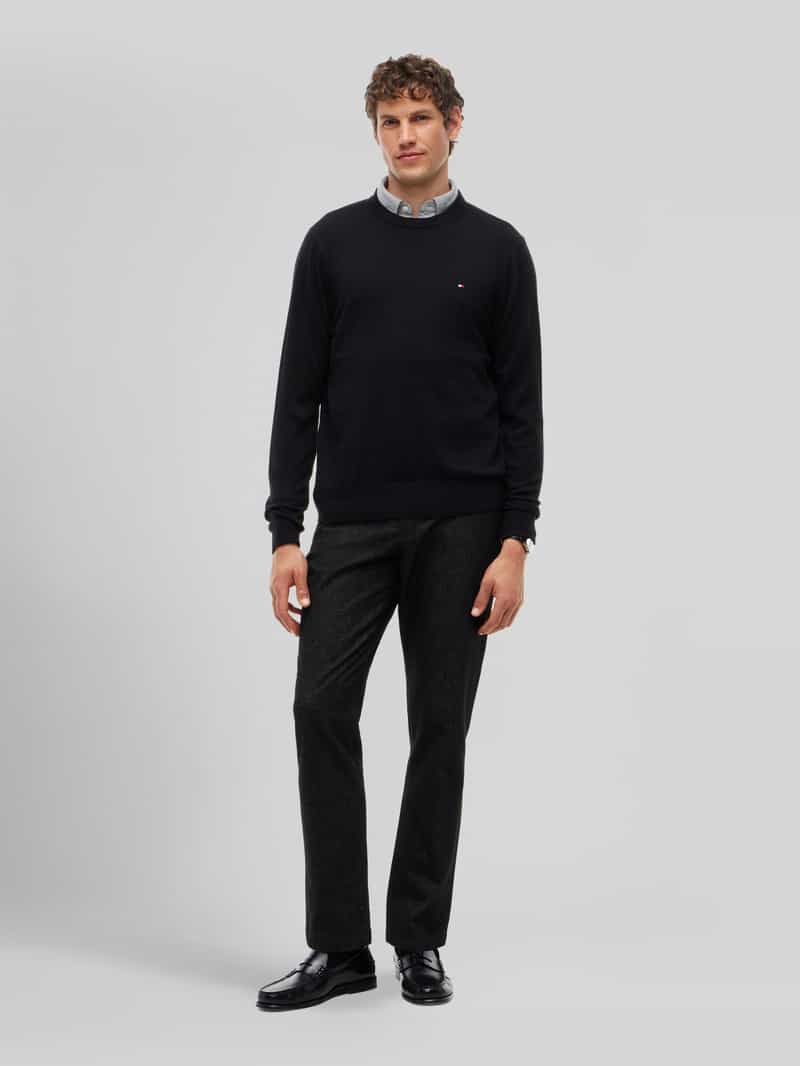 Tommy Hilfiger Pima Cotton Cashmere trui zwart, foto 5