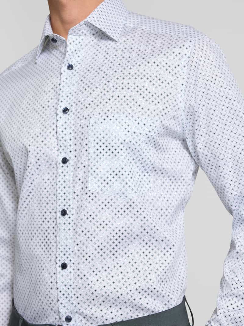 Olymp Slim fit zakelijk overhemd van puur katoen