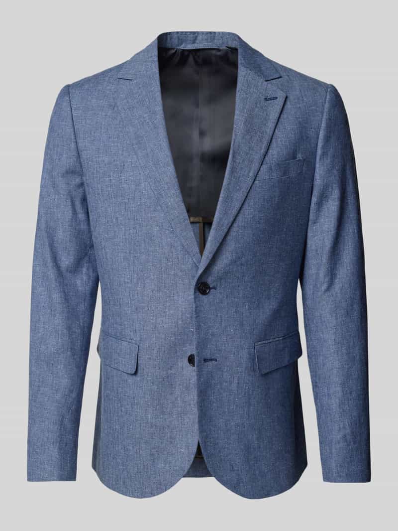 Matinique Slim fit 2-knoops colbert van linnenmix model 'George'