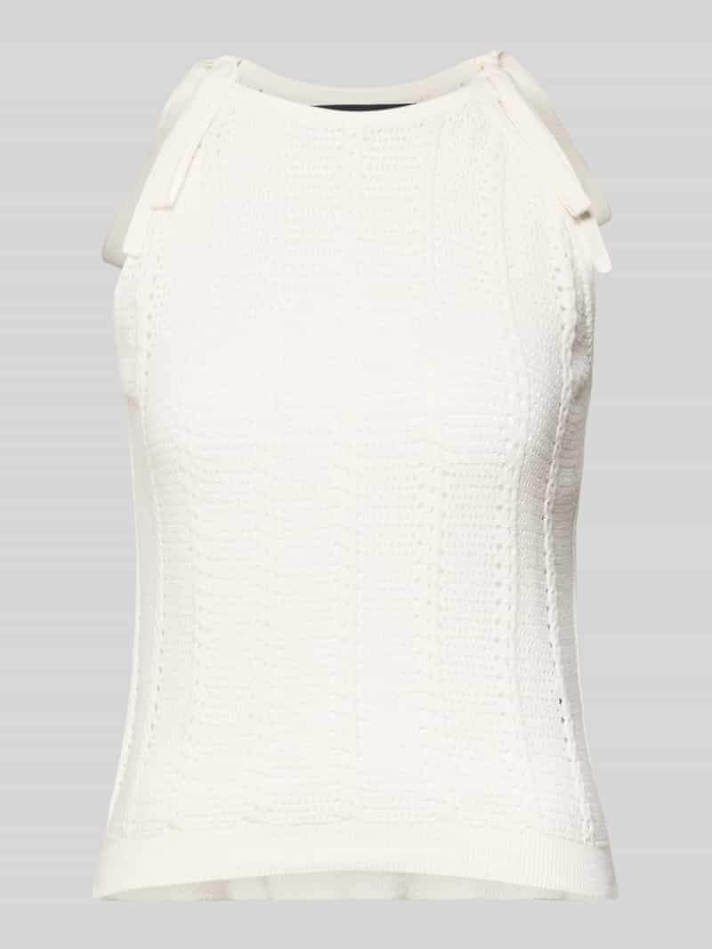 relaxed fit top met bandjes van katoenmix model 'LUX LIGHT'