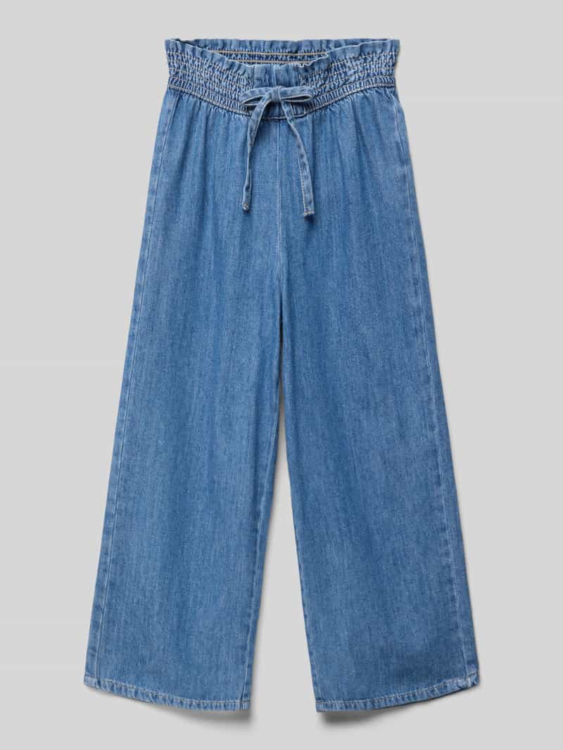 s.Oliver RED LABEL Regular fit wide leg jeans met elastische band