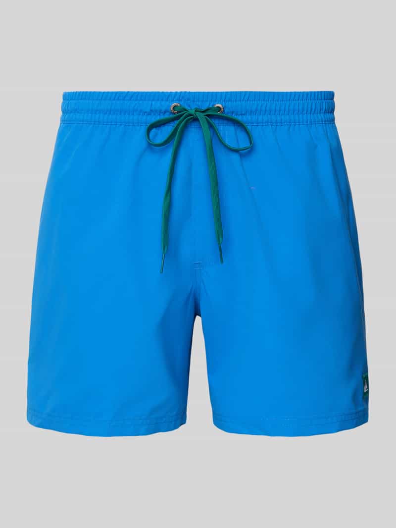 Quiksilver Zwembroek met labeldetail en elastische band