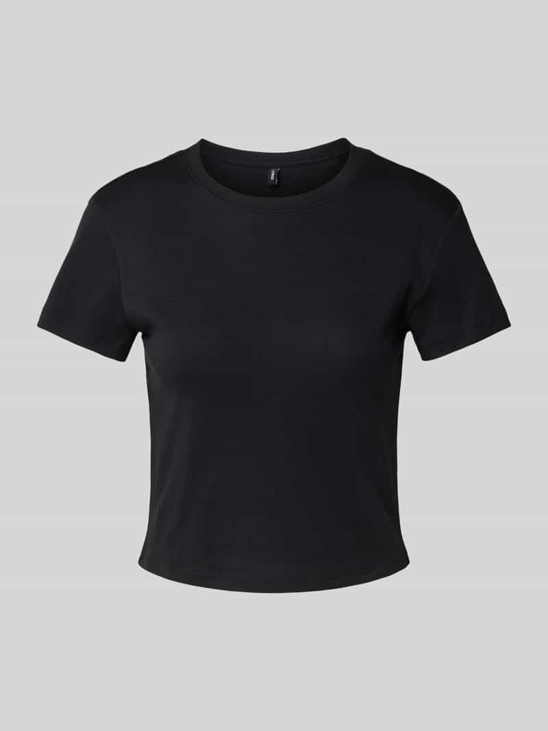 Only Slim fit T-shirt van puur katoen model 'ELINA'