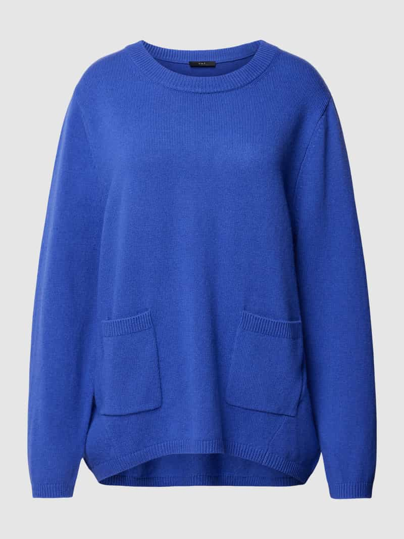 Oui Gebreide pullover met zakken