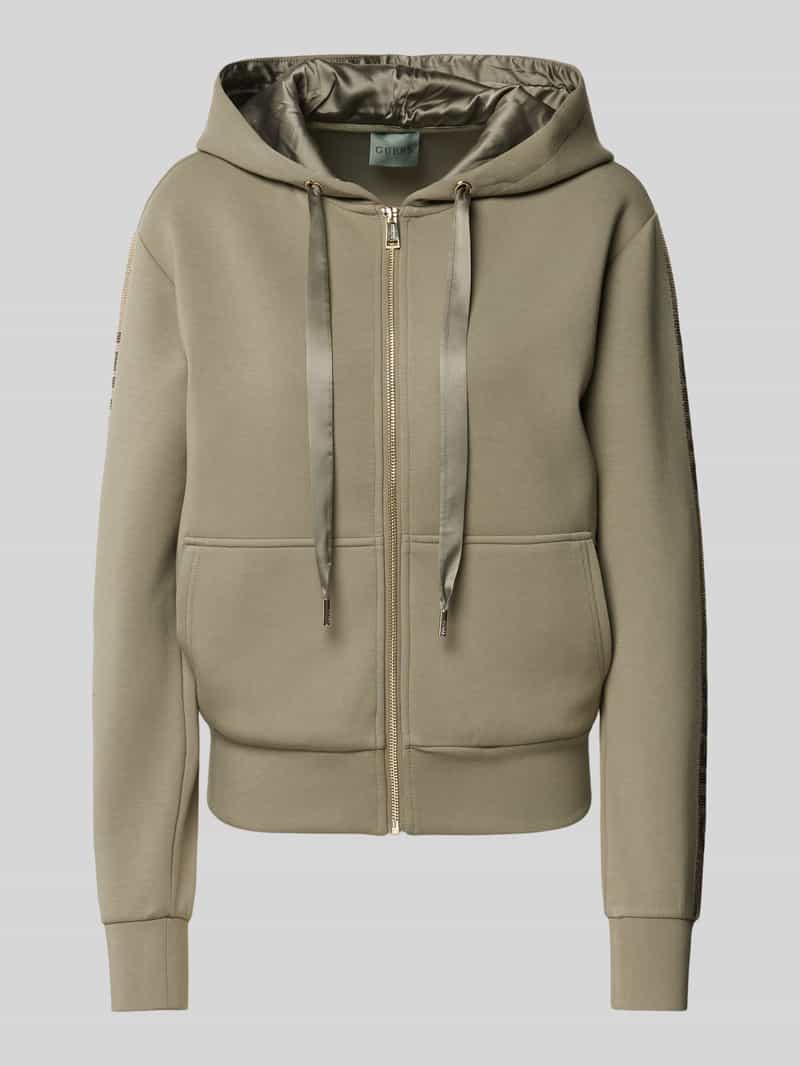 Guess Sweatjack met labeldetails