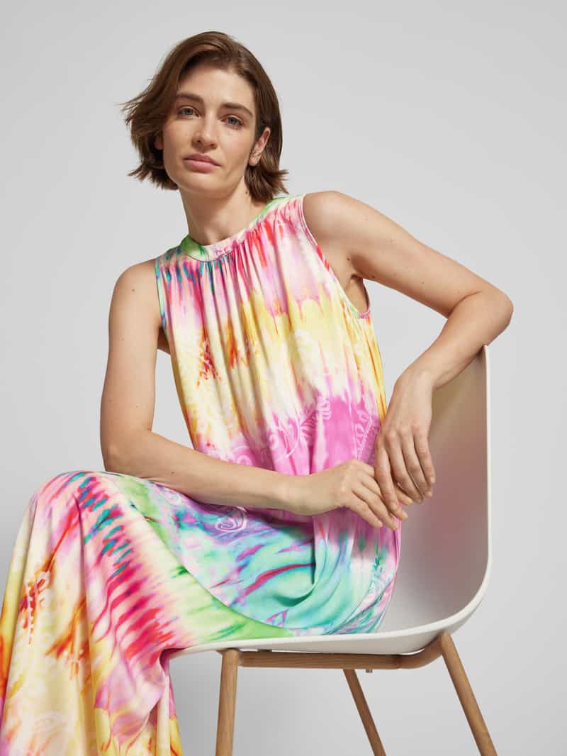 Emily Van den Bergh Maxi-jurk van pure viscose met ronde hals