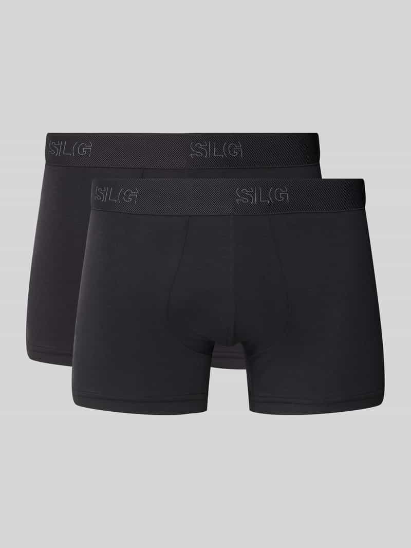 SLG Boxershort met elastische logo in band in een set van 2 stuks
