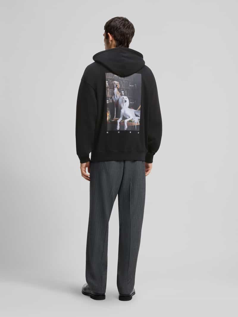 HUGO Regular fit hoodie van puur katoen model 'Dikenhood'