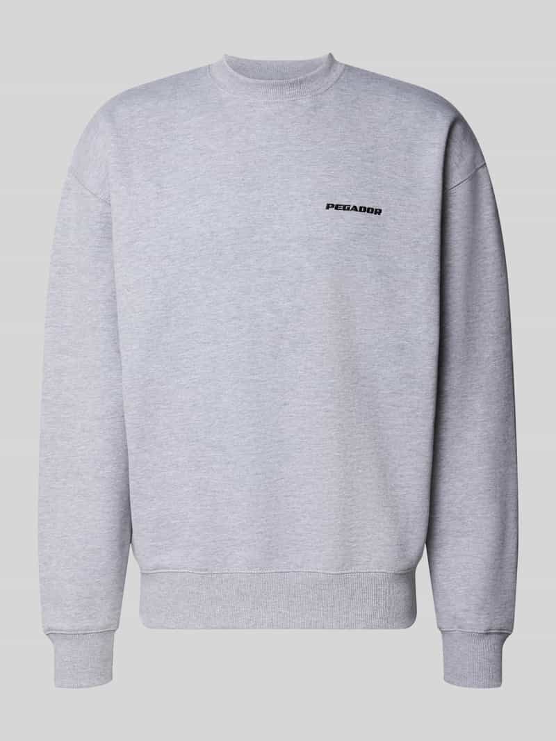 PEGADOR relaxed fit sweatshirt van katoenmix